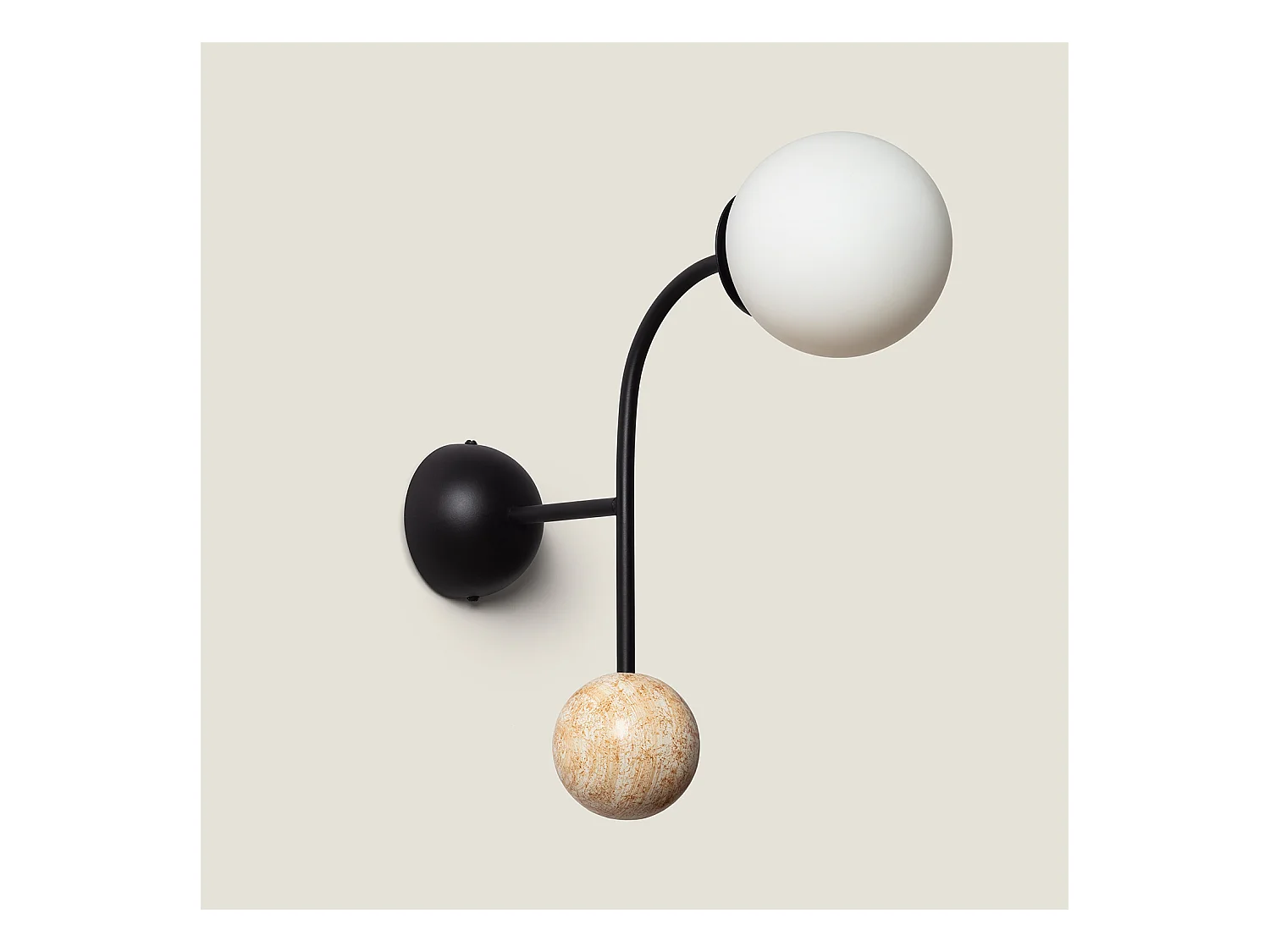 Applique Murale Métal Bradwall Noir