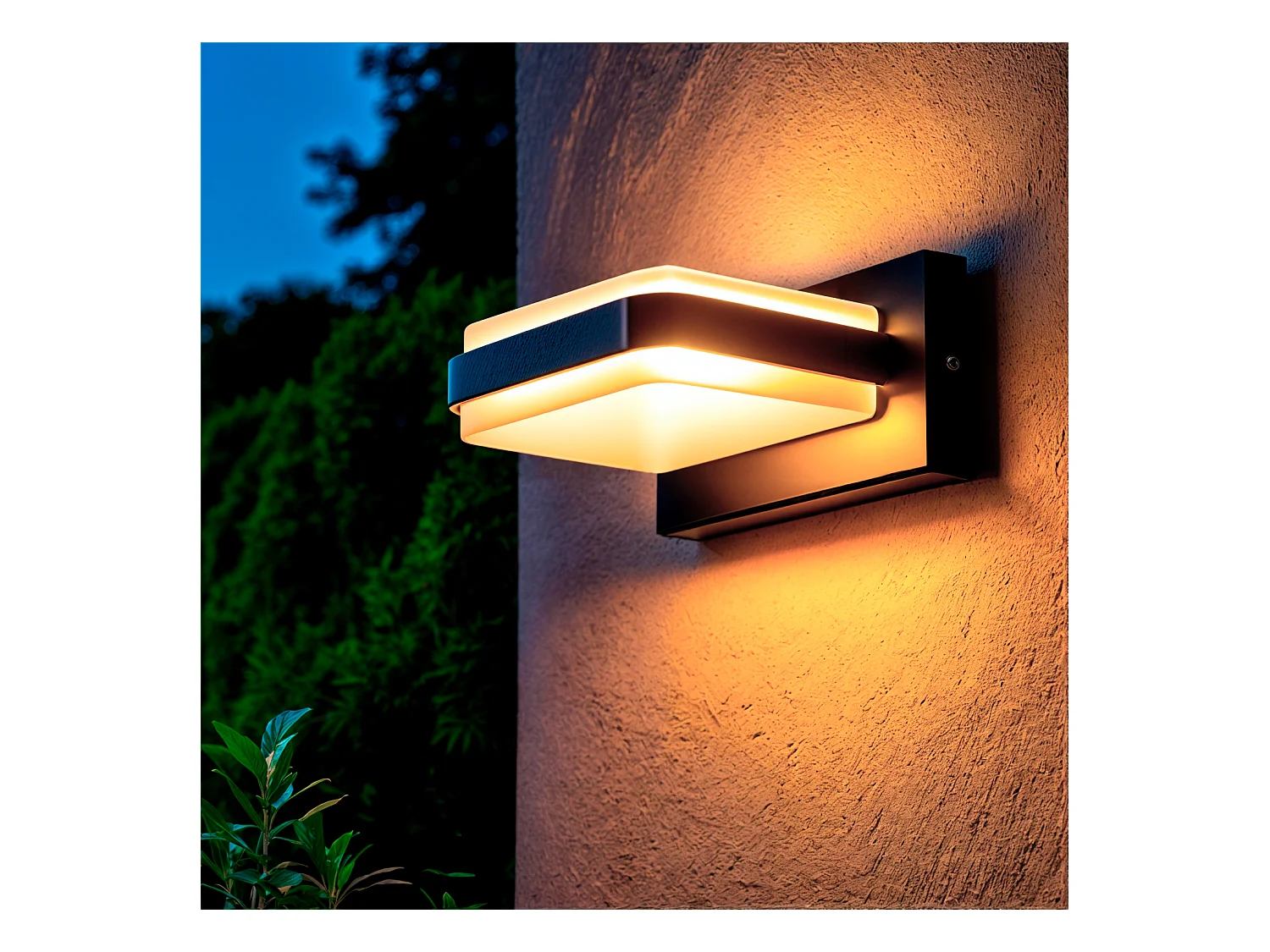 Applique Murale Extérieure LED 10W Aluminium Duhun Noir