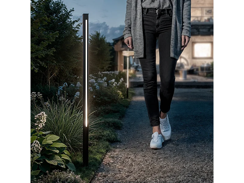 Lampioncino per Esterni LED 12-24W 80-160 cm Superficie Calax 1000 mm