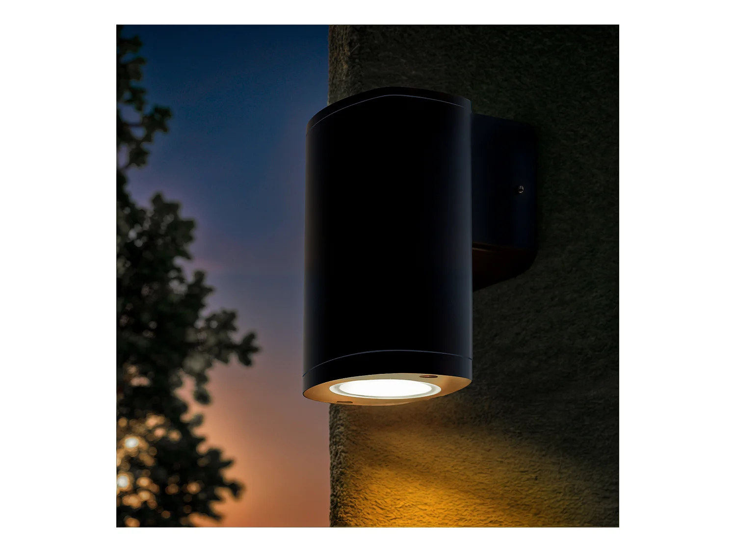 Applique da Parete per Esterni Welldy Nero