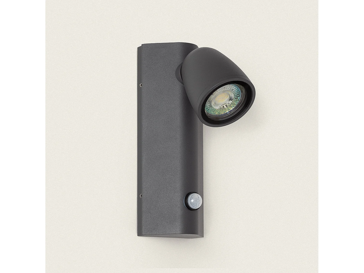Applique Murale Extérieure Aluminium avec Détecteur de Mouvement Abel Gris foncé