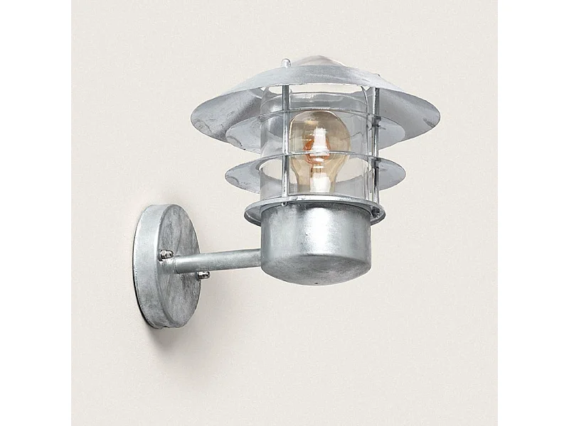 Edit Coastal Stage Outdoor Wall Light - Galvanised Steel Argent