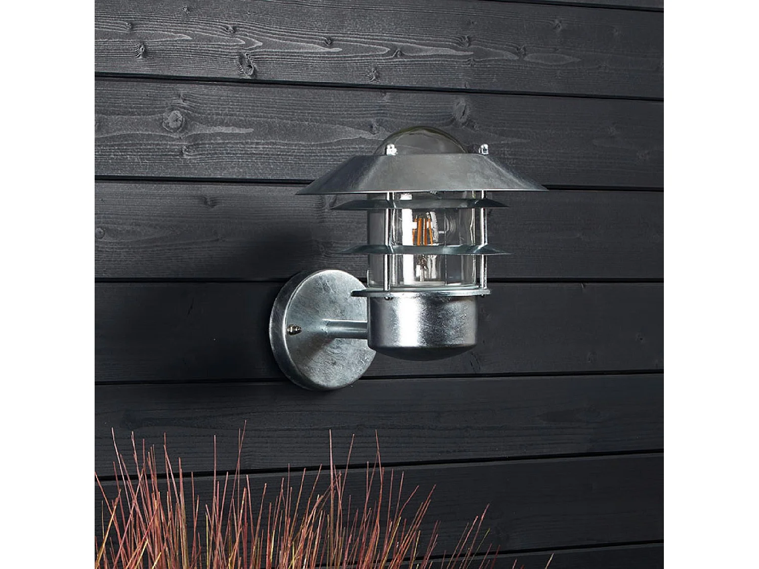 Edit Coastal Stage Outdoor Wall Light - Galvanised Steel Argent