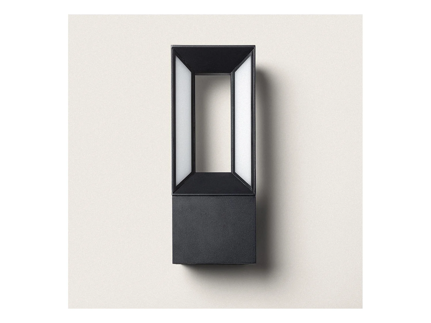 Applique da Parete per Esterni LED Alluminio 2x5W Trimel Nero Nero