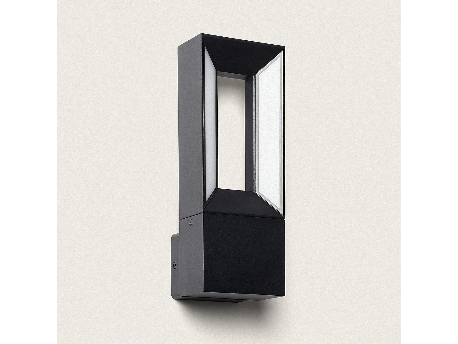 Aplique Pared Exterior LED Aluminio 10W Trimel Negro Negro
