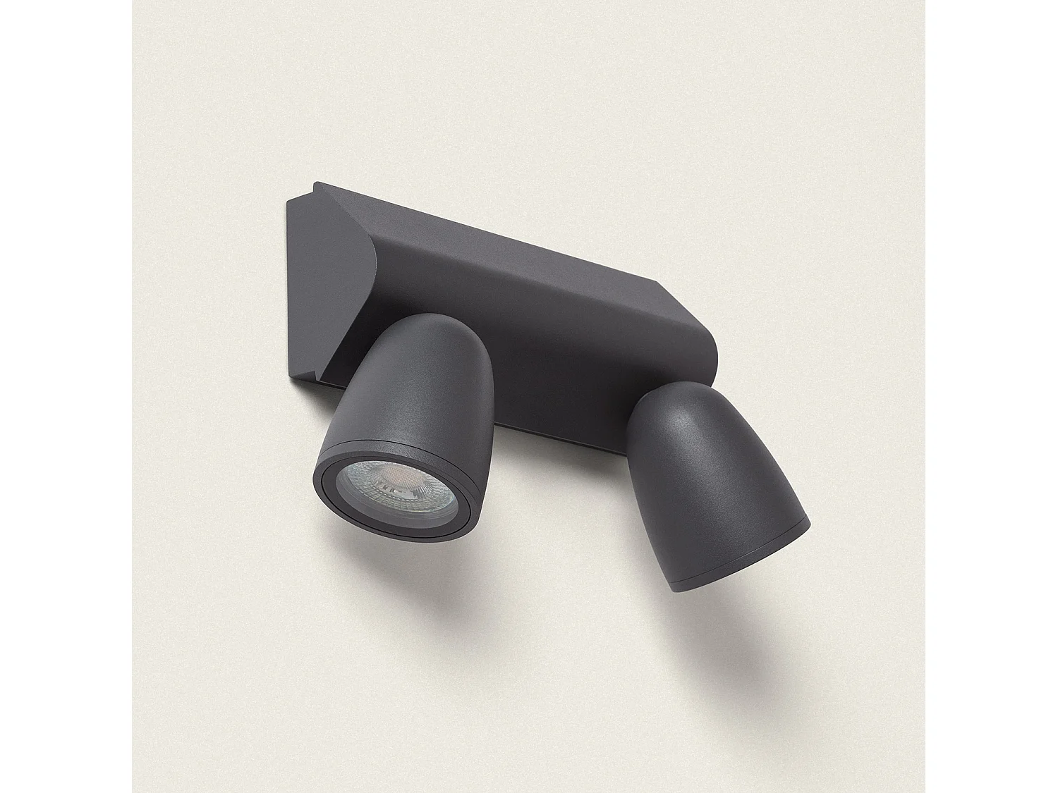 Aplique de Pared Exterior Aluminio Abel Large Dos Focos