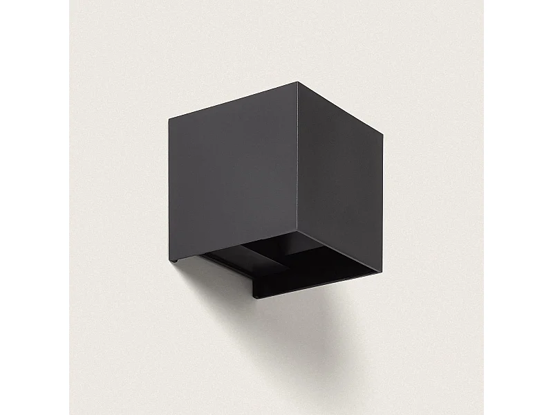 Applique da Parete per Esterni LED Regolabile 6W PC Illuminazione Doppia Luce Eros Grigio