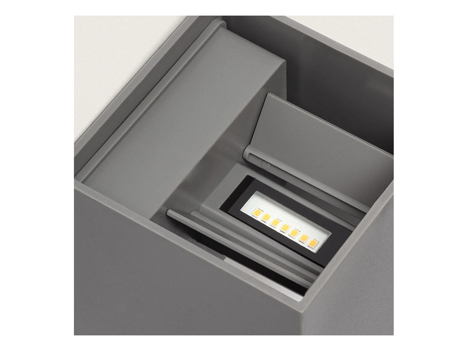 Applique Murale Extérieure LED 6W PC Double Éclairage Onis Gris