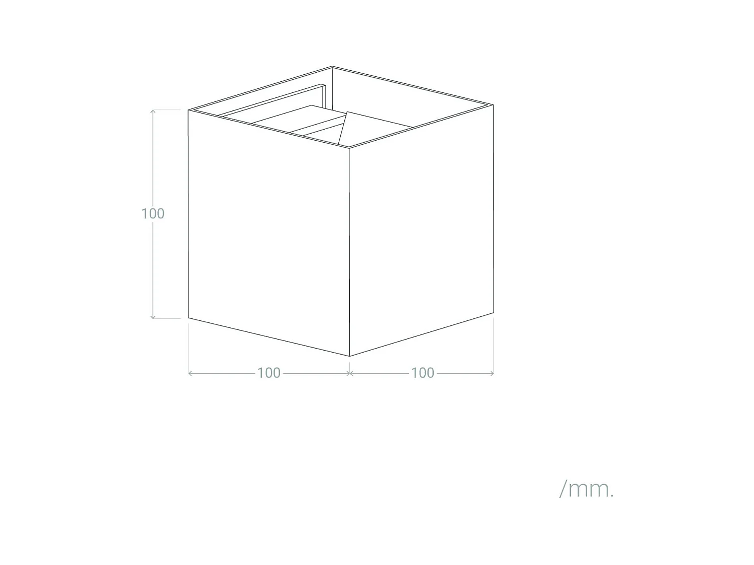 Applique Murale Extérieure LED 6W PC Double Éclairage Onis Gris