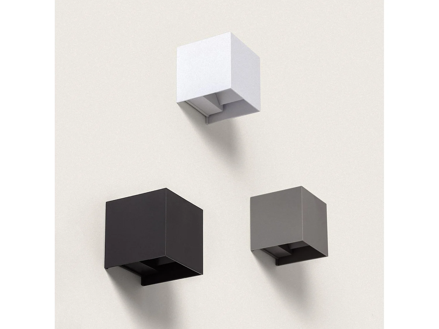 Applique Murale Extérieure LED 6W PC Double Éclairage Onis Gris