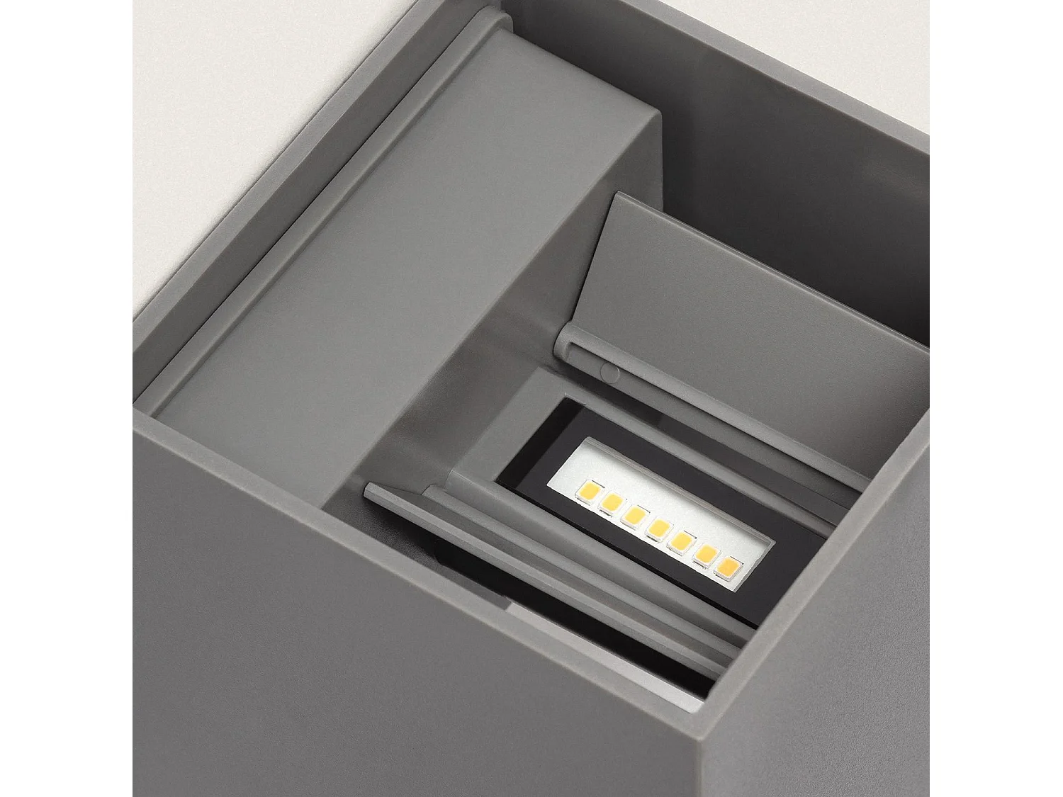 Applique Murale Extérieure LED 6W PC Double Éclairage Onis Gris