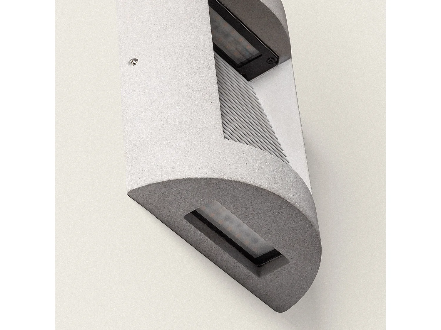 Applique da Parete per Esterni LED Regolabile 16W Cemento Zalix Grigio Pietra