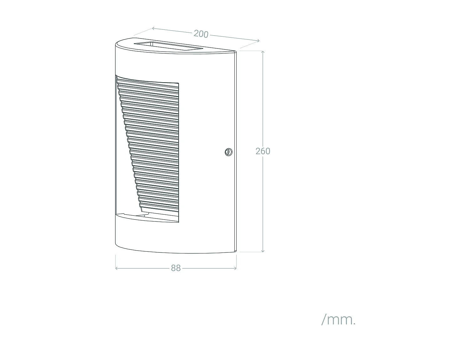Applique Murale Extérieure LED Dimmable 16W Ciment Zalix Gris Pierre