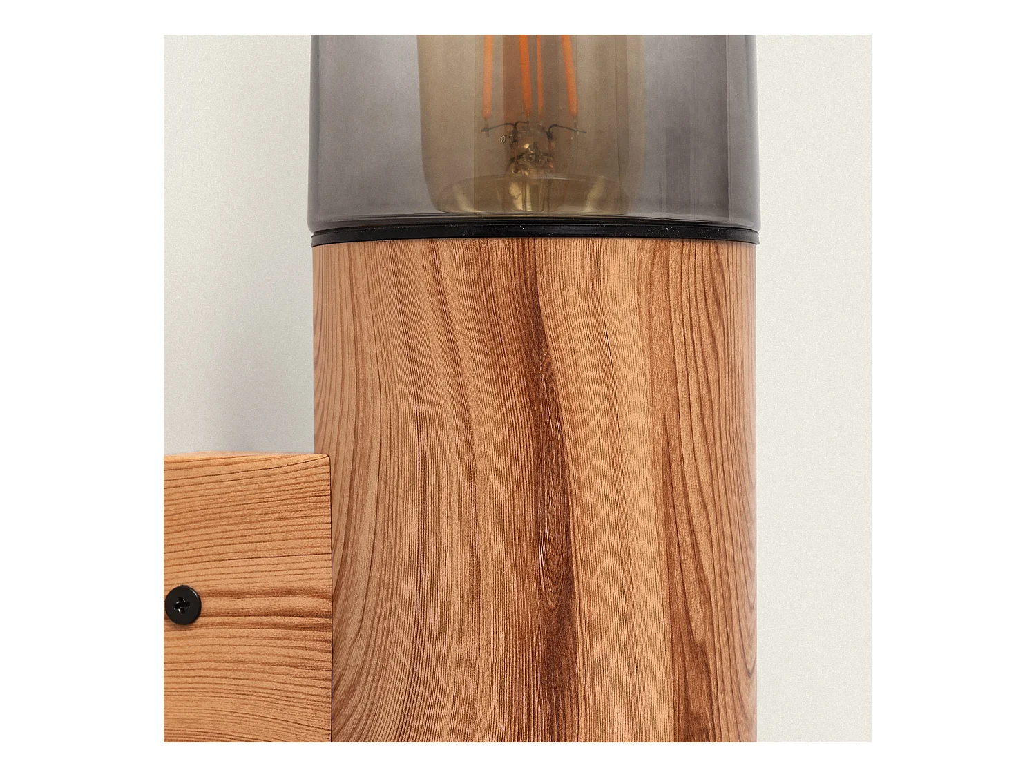 Applique Murale Extérieure Acier Inoxydable Emley Duo Brun clair