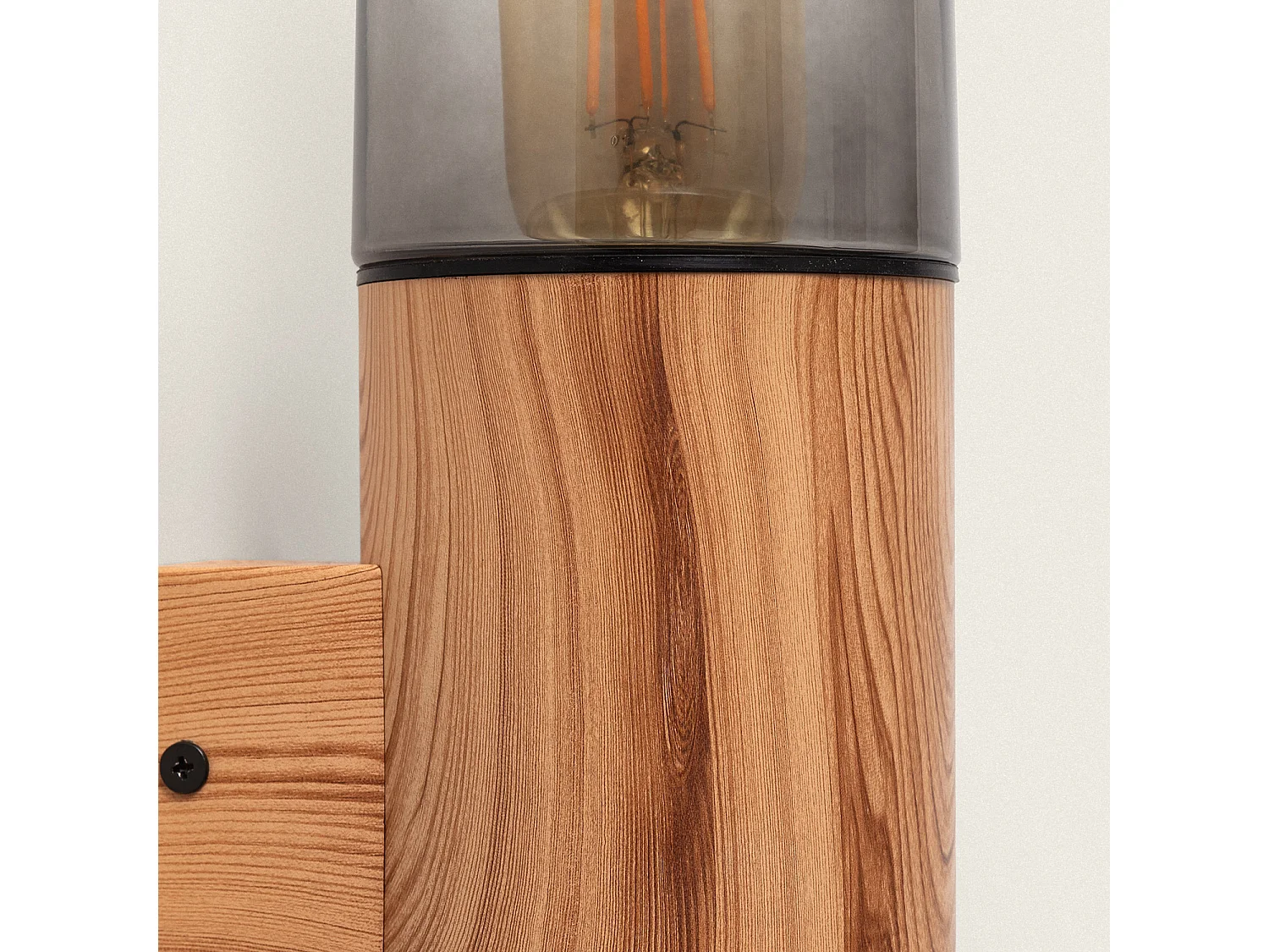 Applique Murale Extérieure Acier Inoxydable Emley Duo Brun clair