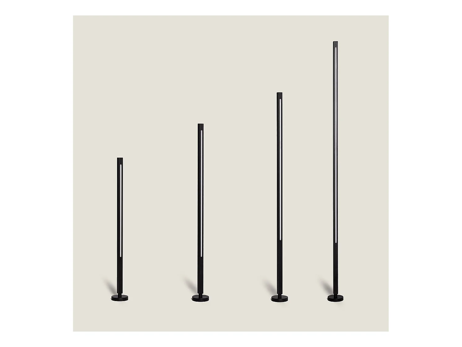 Baliza de Pie Exterior LED 12-24W 80-160 cm Superficie Calax 800 mm