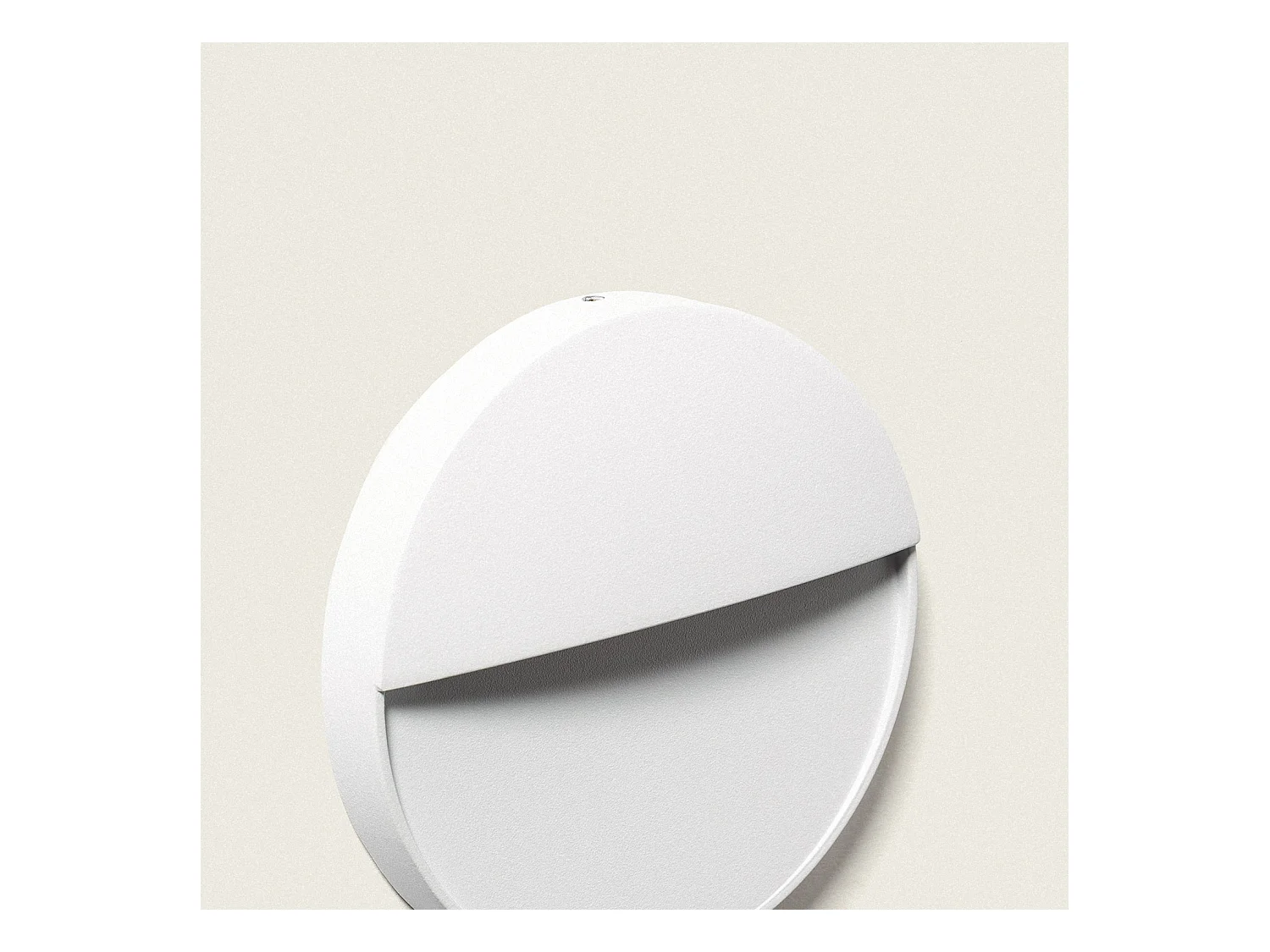 Applique Murale Extérieure LED 3W CCT Sélectionnable en Saillie Ronde Jade Blanc