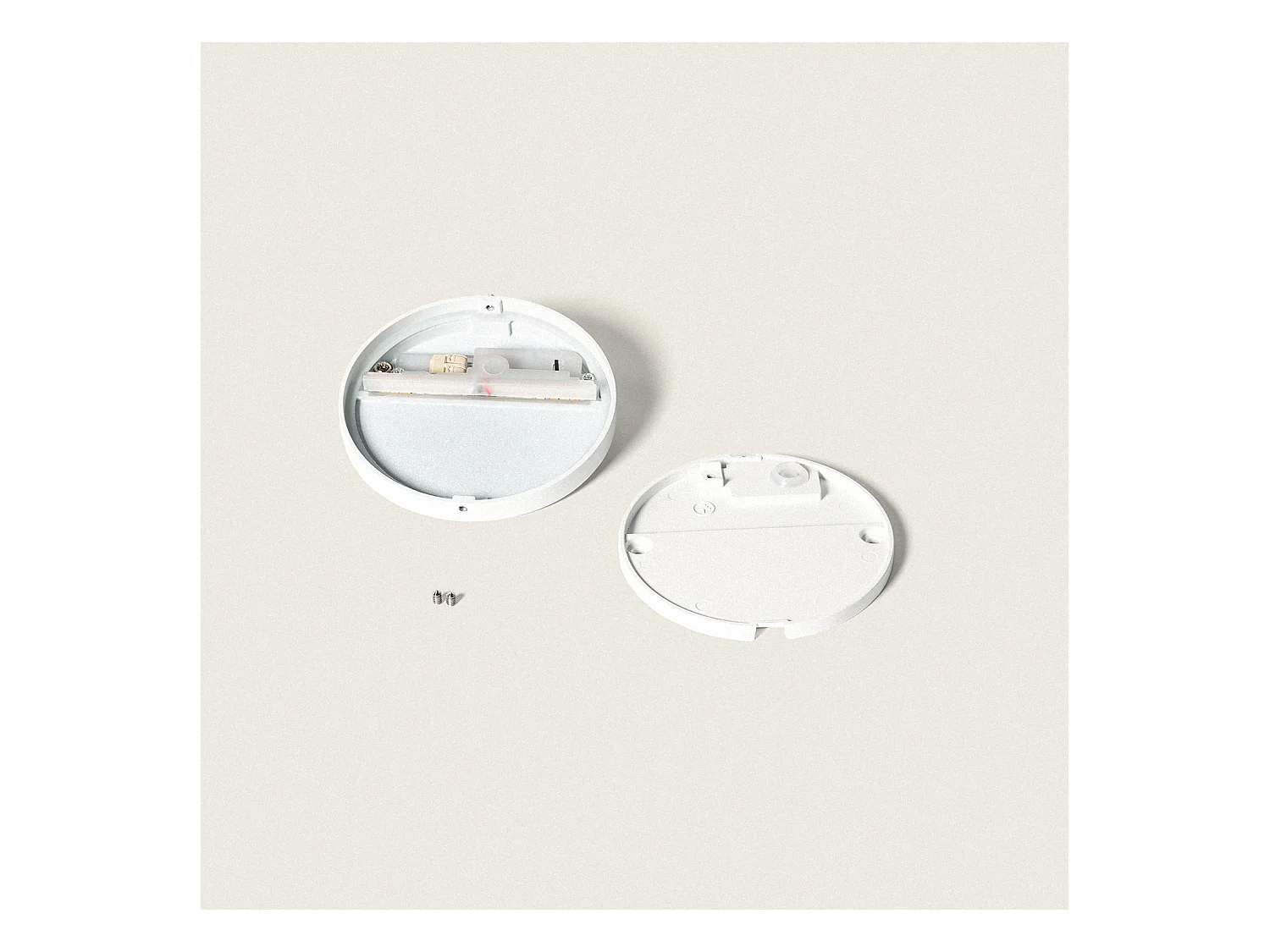 Applique Murale Extérieure LED 3W CCT Sélectionnable en Saillie Ronde Jade Blanc