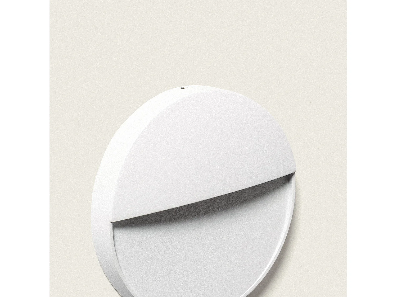 Applique Murale Extérieure LED 3W CCT Sélectionnable en Saillie Ronde Jade Blanc