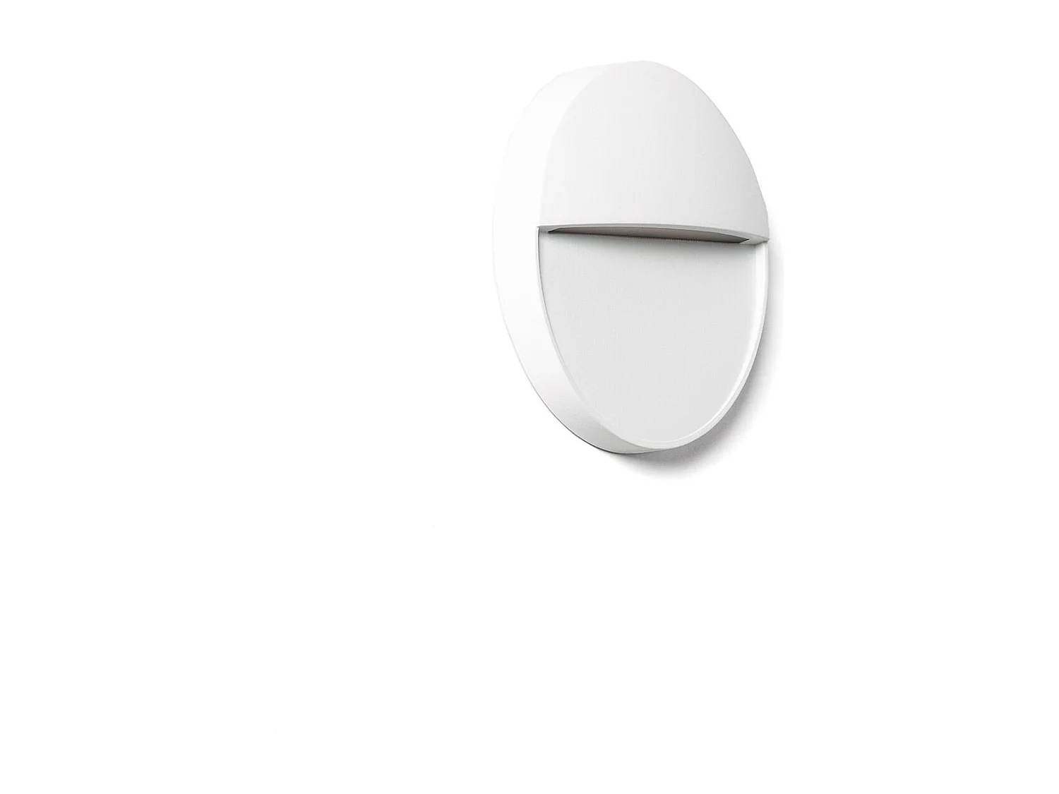 Applique Murale Extérieure LED 3W CCT Sélectionnable Aluminium Saillie Ronde Jade Blanc