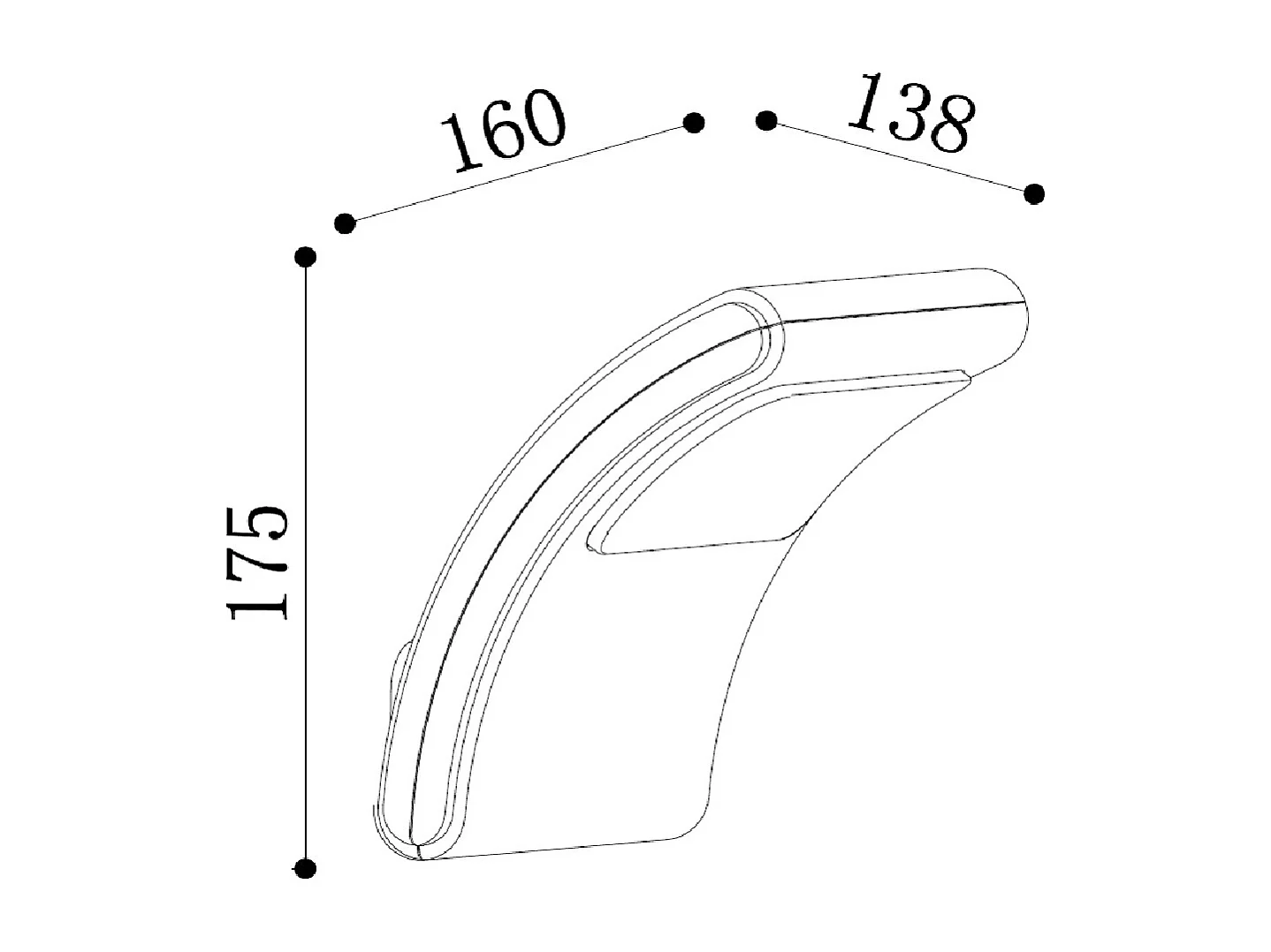 Applique Murale Extérieure LED 8W Éclairage Rectangulaire Noire Wilbert Noir mat