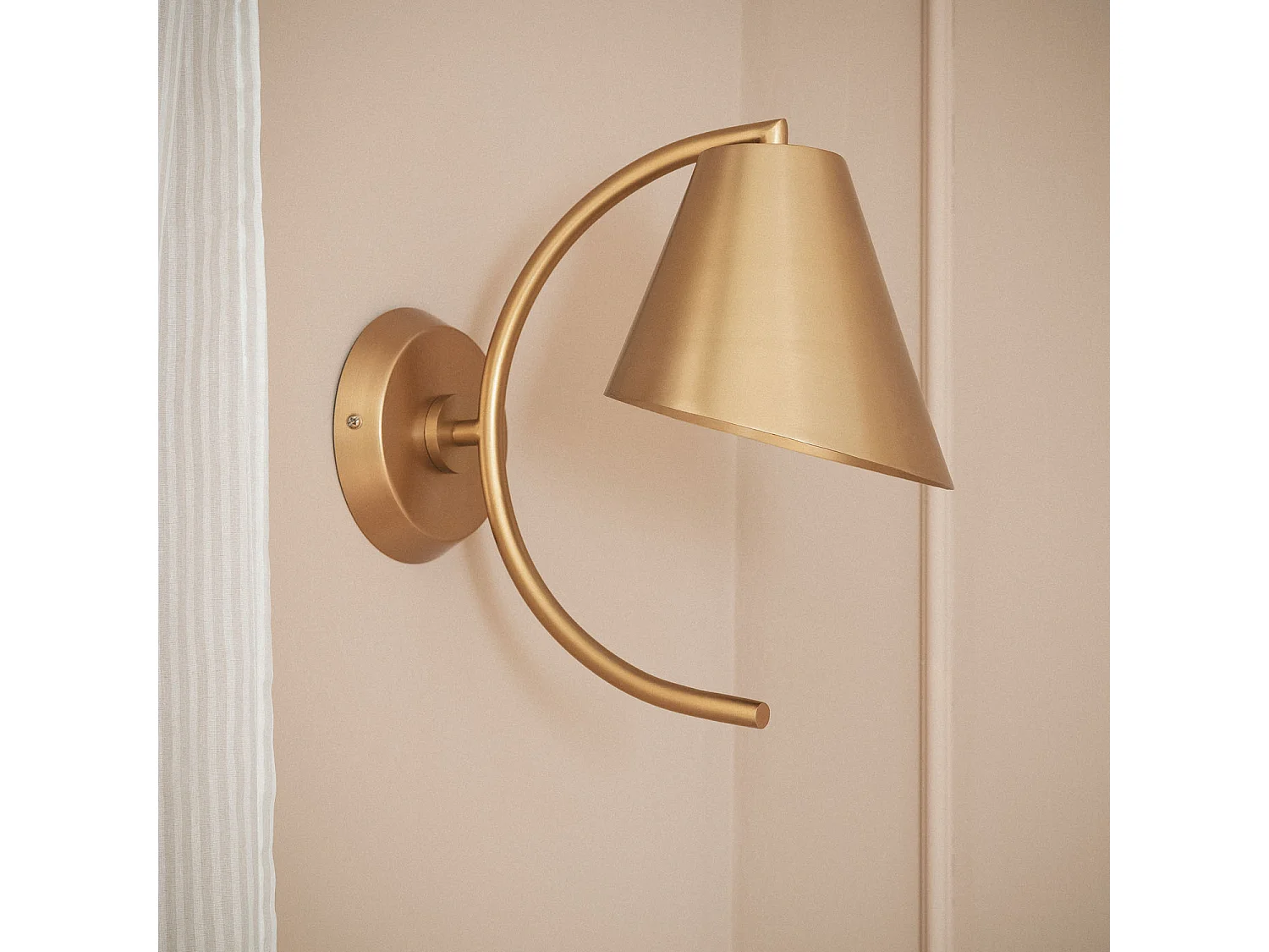 Applique Murale Métal Edern Doré