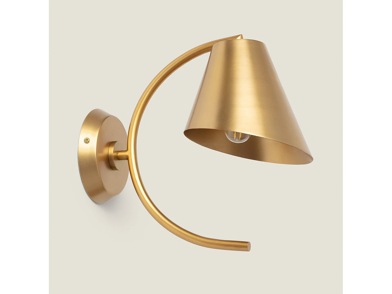 Applique Murale Métal Edern Doré