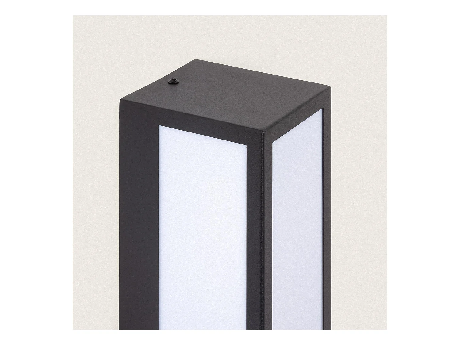 Aplique de Pared Exterior Acero Inoxidable con Detector de Movimiento Gakom Opal Negro