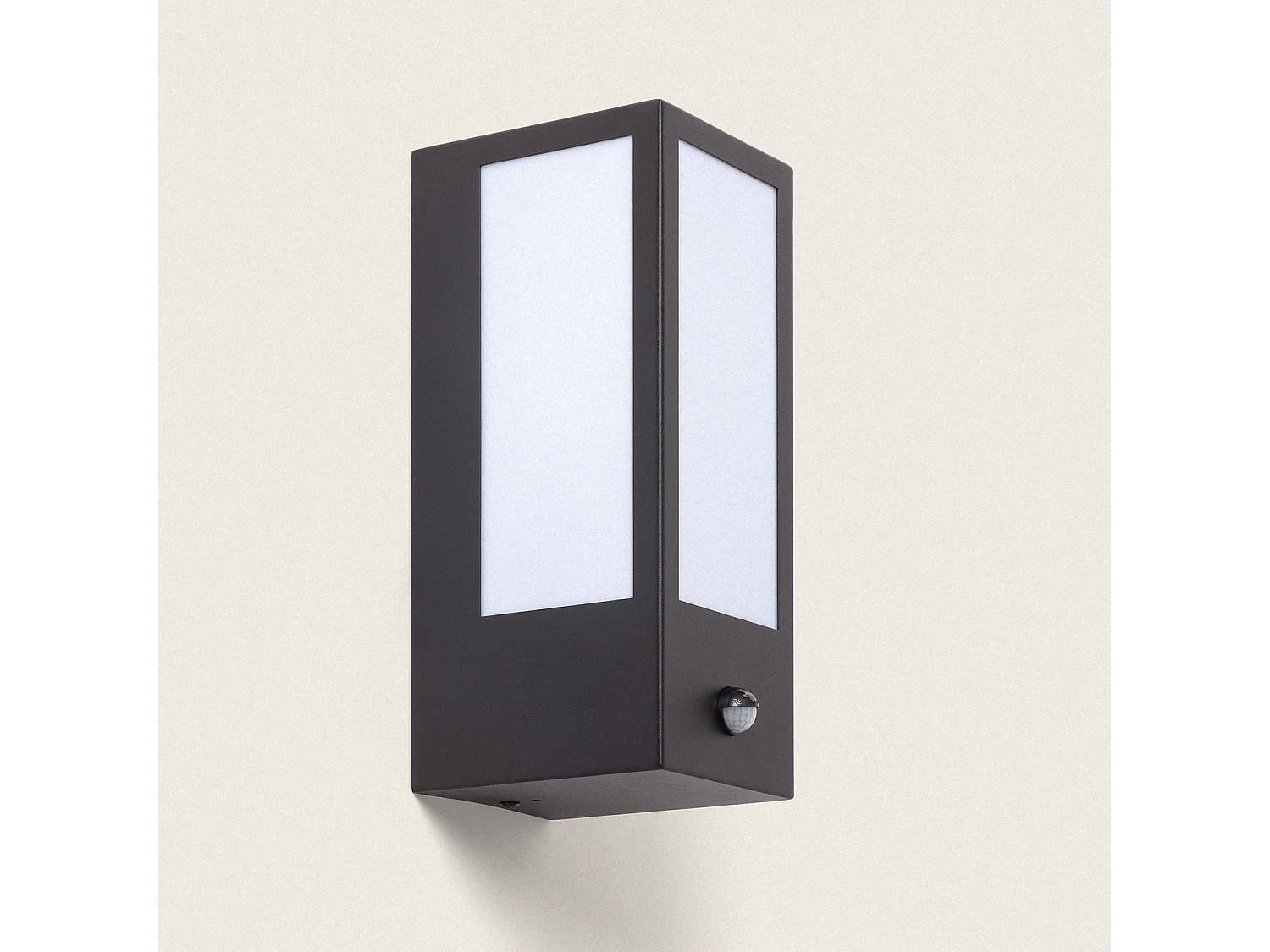 Applique Murale Extérieure Acier Inoxydable avec Détecteur de Mouvement Gakom Opal Noir