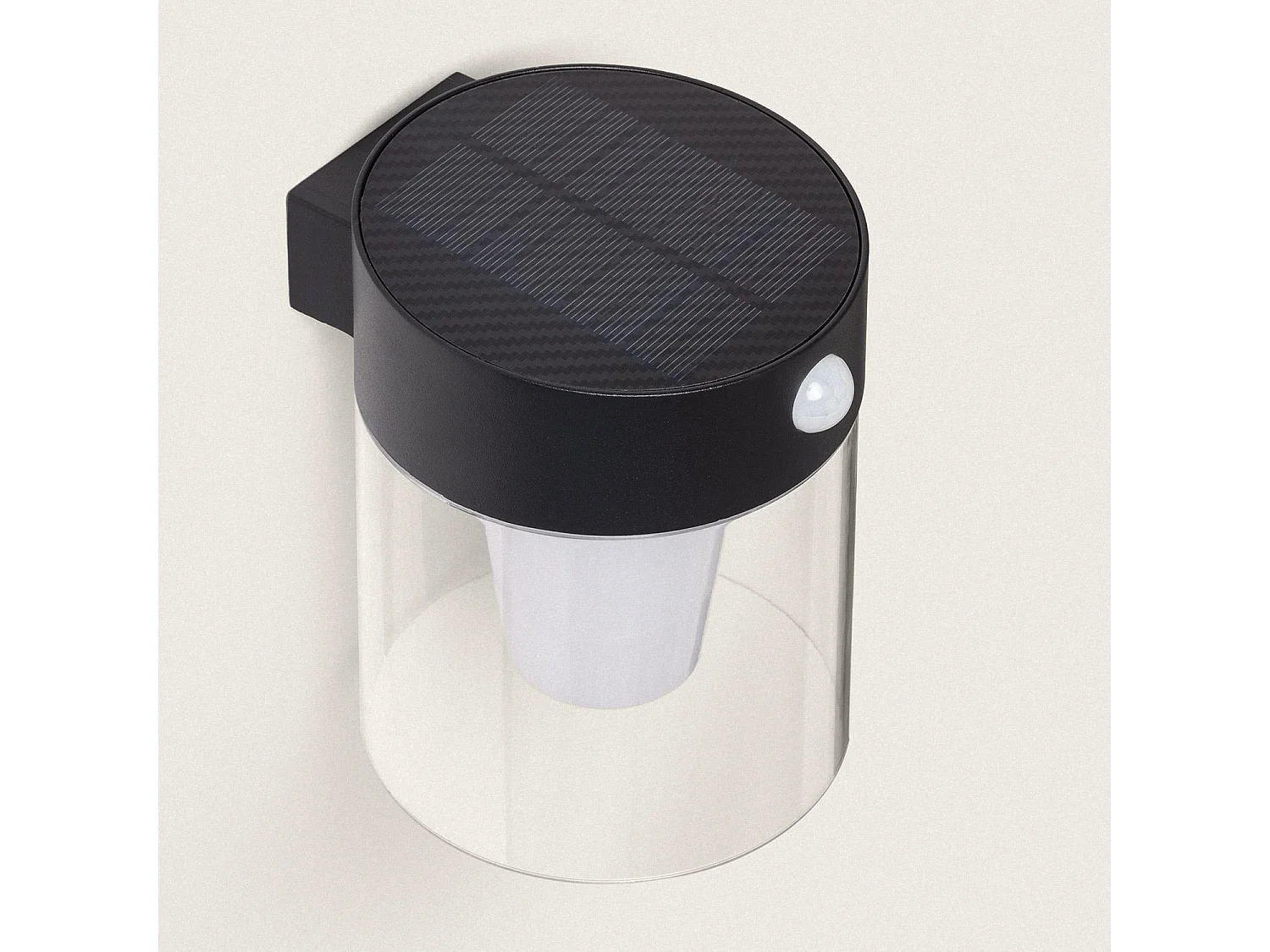 Applique da Parete per Esterni Solare LED 1,5W Alluminio con Sensore di Movimento Efren Nero