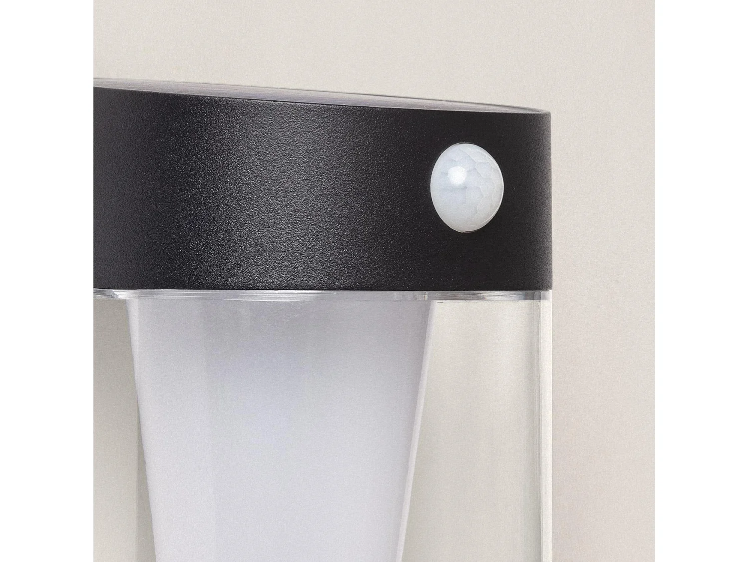Applique da Parete per Esterni Solare LED 1,5W Alluminio con Sensore di Movimento Efren Nero