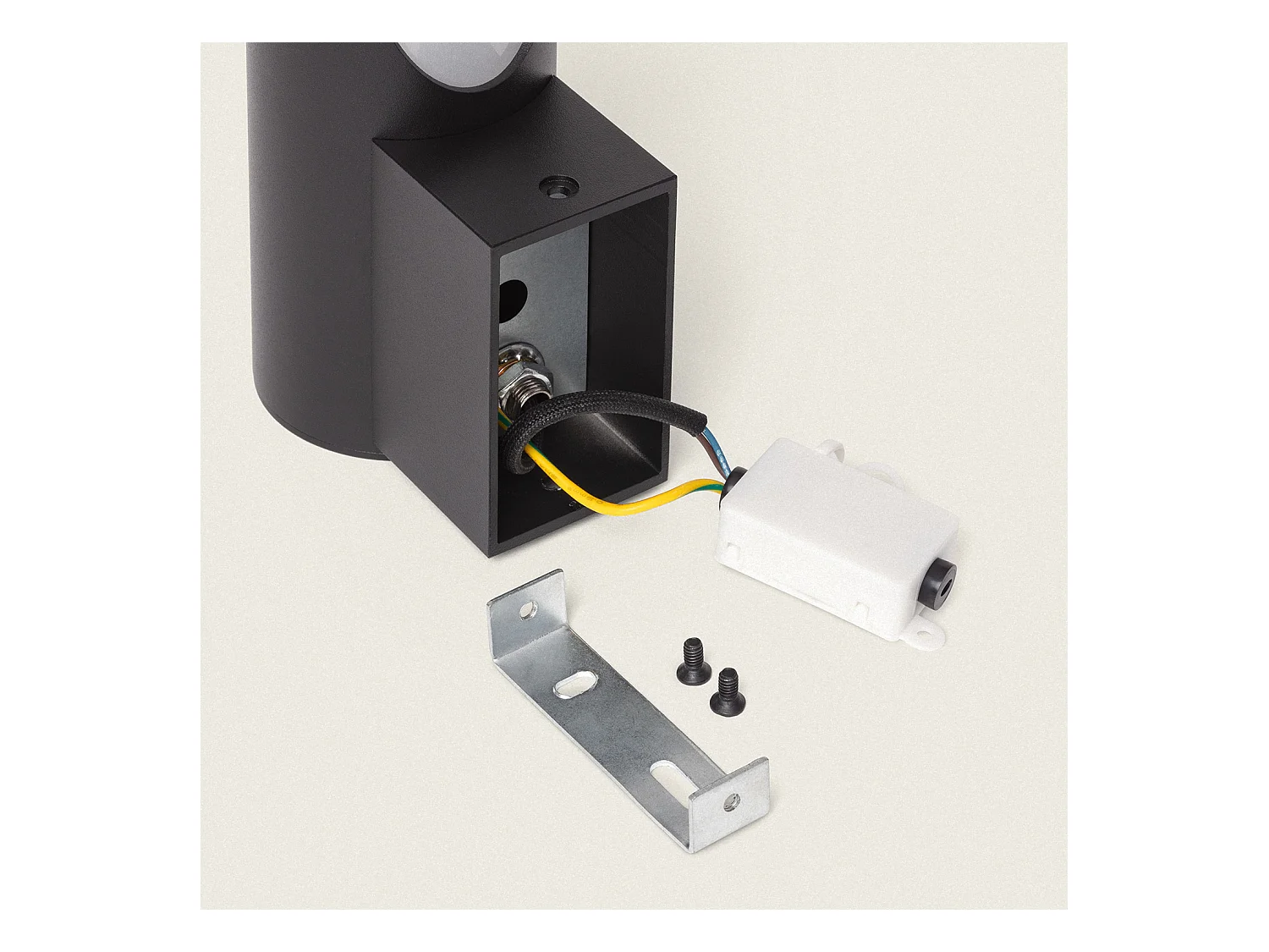 Applique Murale Extérieure Aluminium Oblong Noir