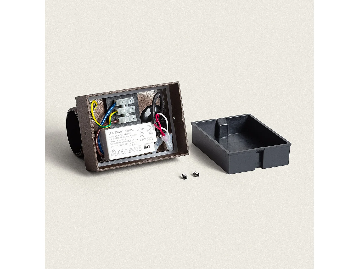 Applique Murale Extérieure LED 10W Aluminium CCT Sélectionnable Kuriya Rouille