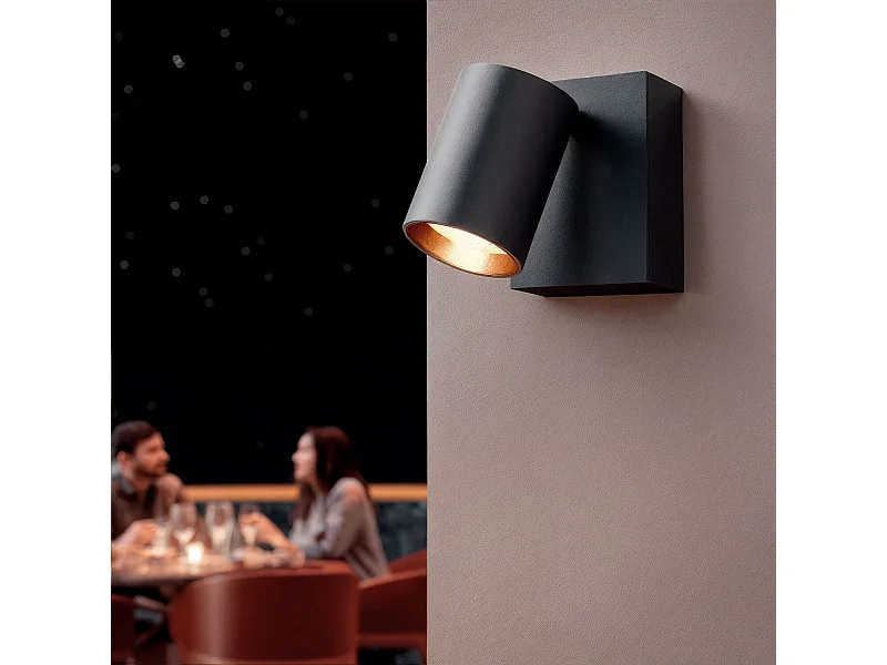 Aplique de Pared Exterior LED 10W Aluminio CCT Seleccionable Kuriya Óxido