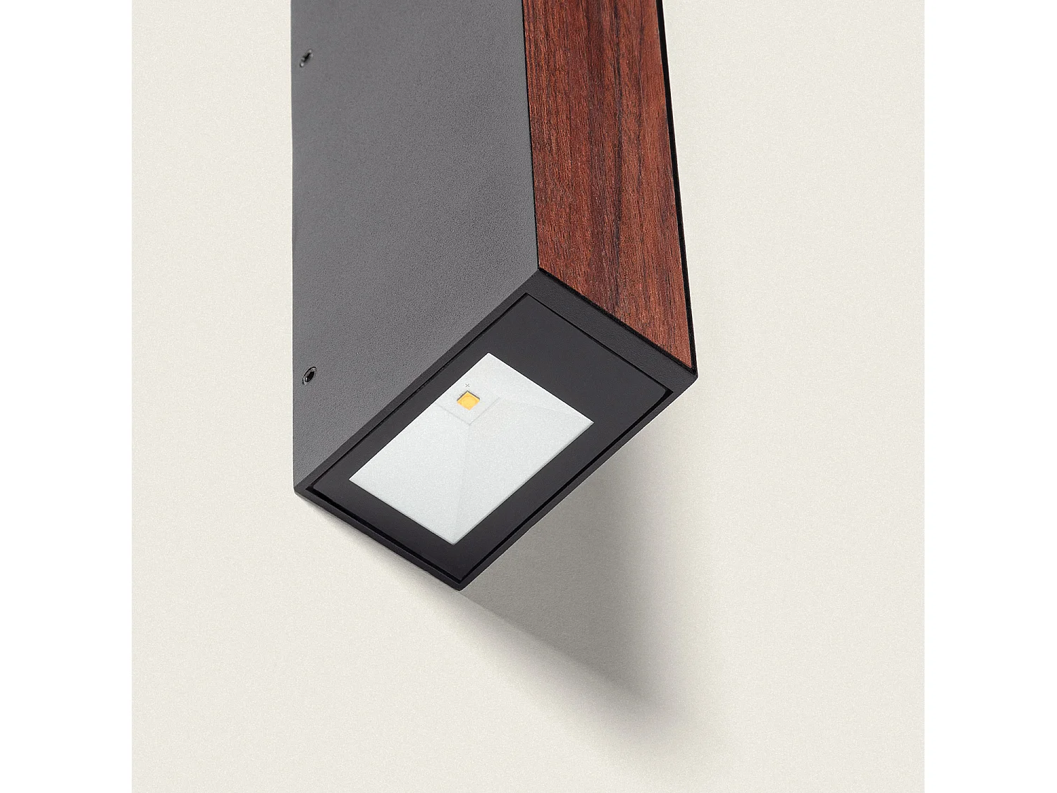 Aplique de Pared Exterior LED 6W Aluminio Wox Marrón oscuro