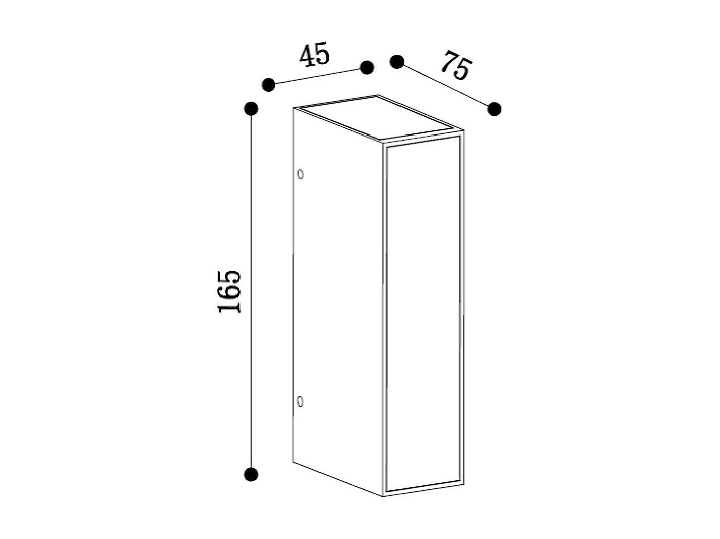 Aplique de Pared Exterior LED 6W Aluminio Wox Marrón oscuro