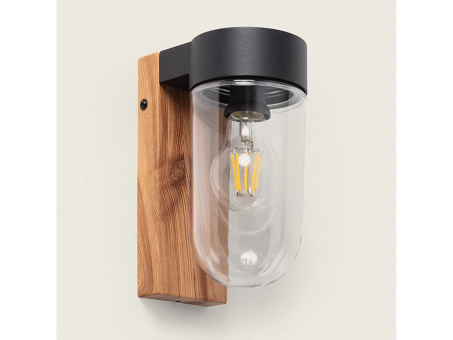 Applique da Parete per Esterni Solare LED 1,5W Alluminio Enzo Naturale