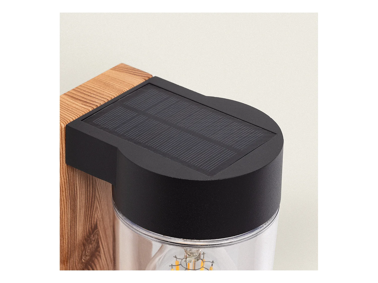 Aplique de Pared Exterior Solar LED 1,5W Aluminio Sentinel Natural