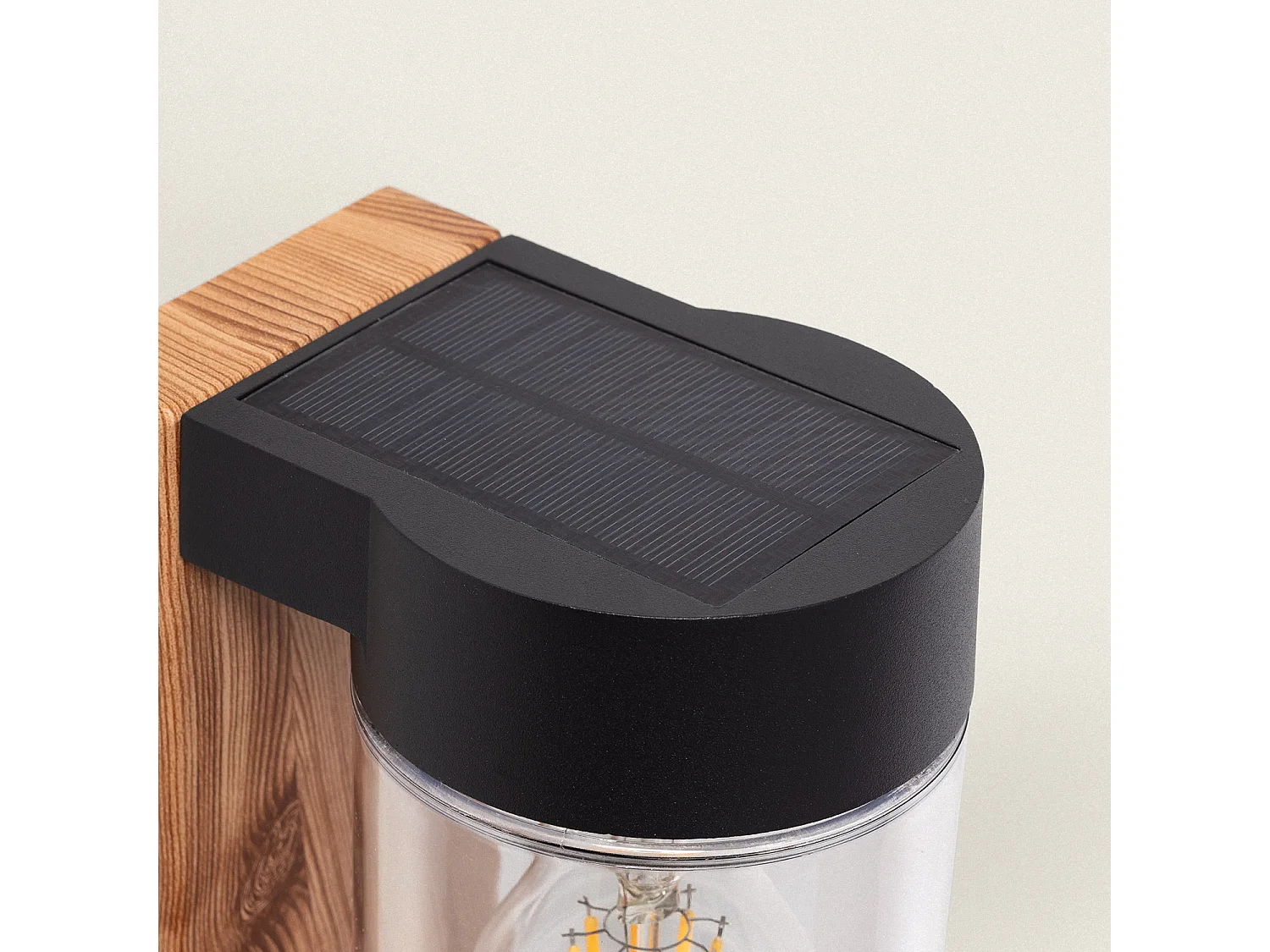 Applique da Parete per Esterni Solare LED 1,5W Alluminio Enzo Naturale