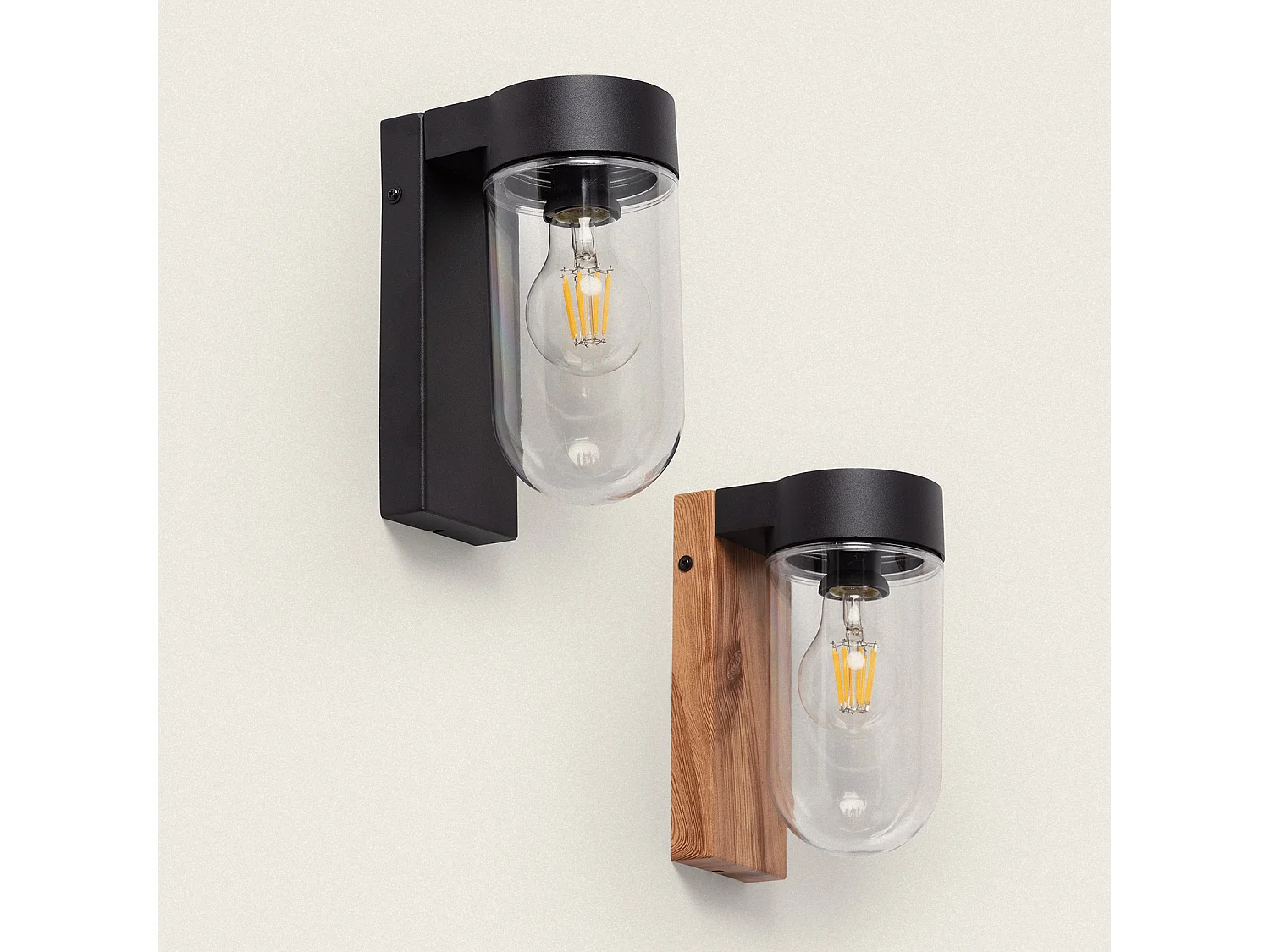 Applique da Parete per Esterni Solare LED 1,5W Alluminio Enzo Naturale