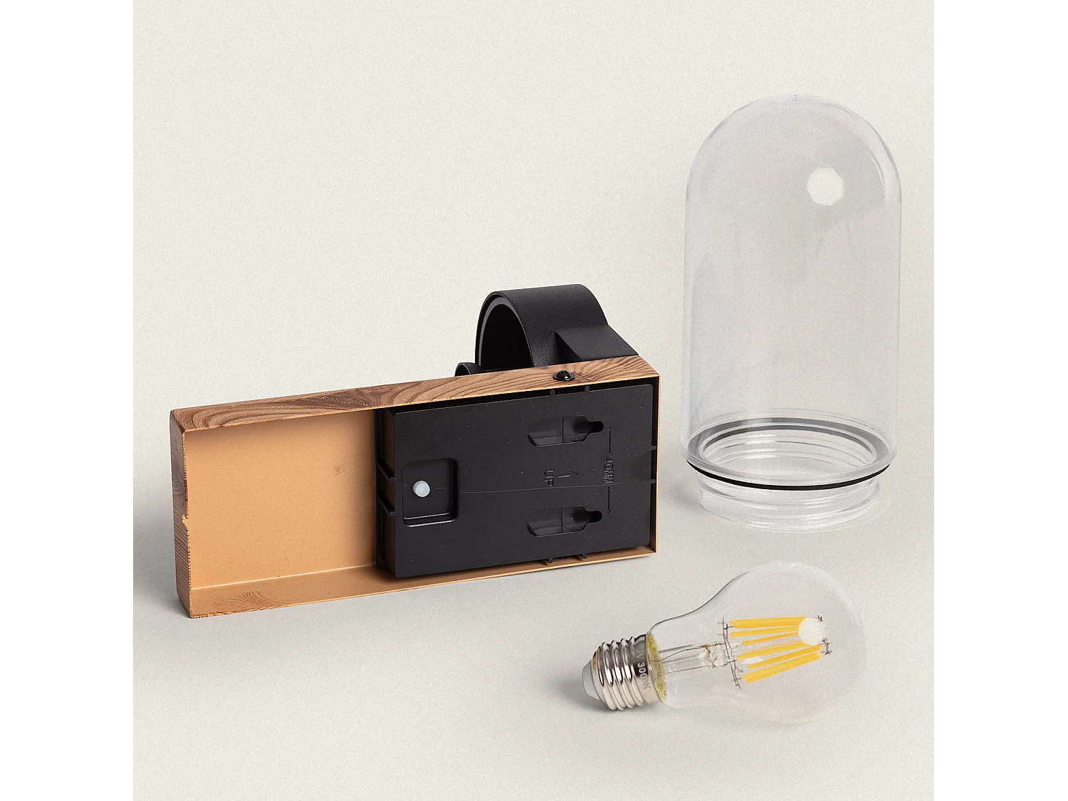 Applique Murale Extérieure Solaire LED 1,5W Aluminium Enzo Naturel