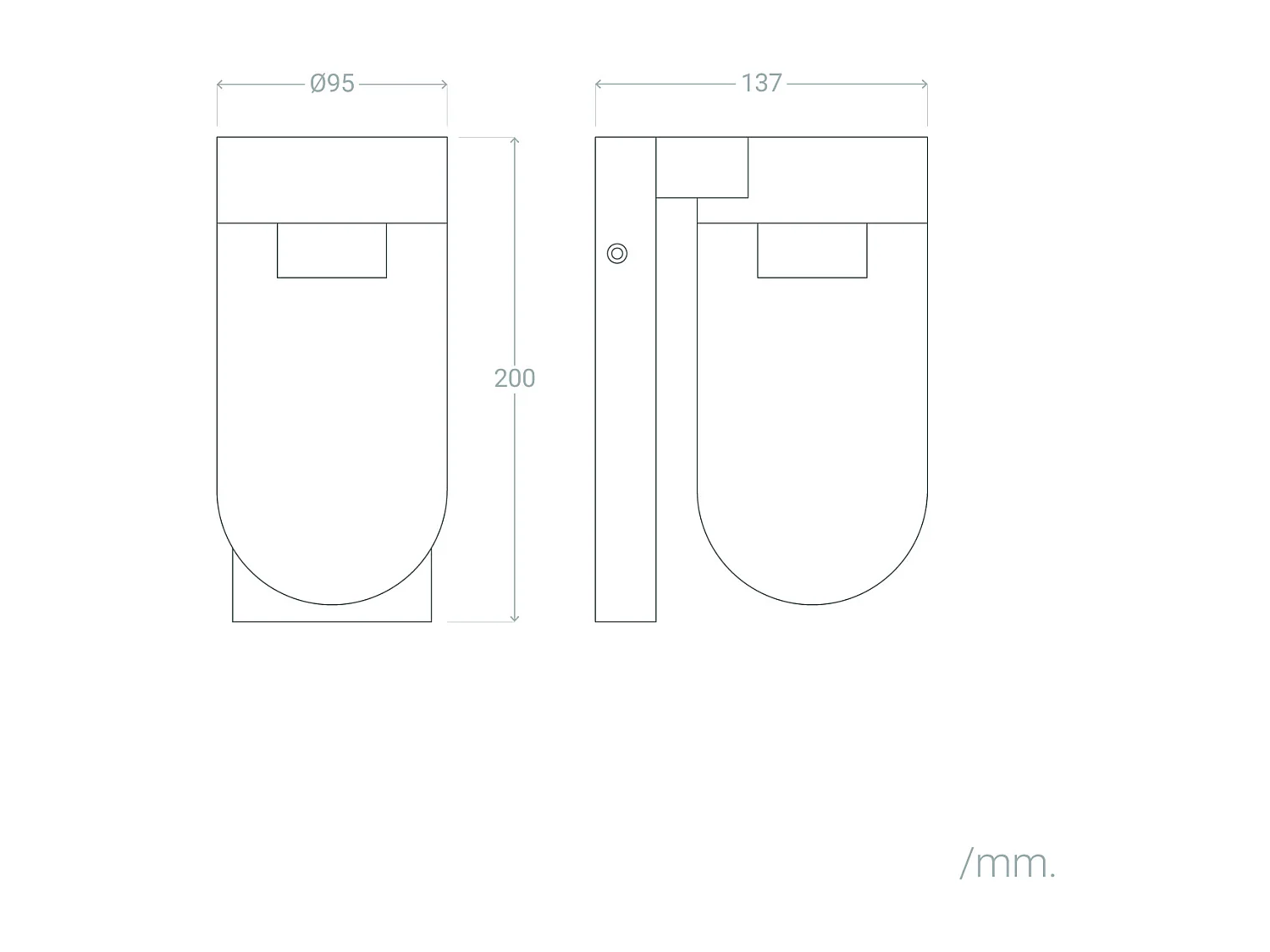 Applique da Parete per Esterni Acciaio Inox e Vetro Sentinel Nero