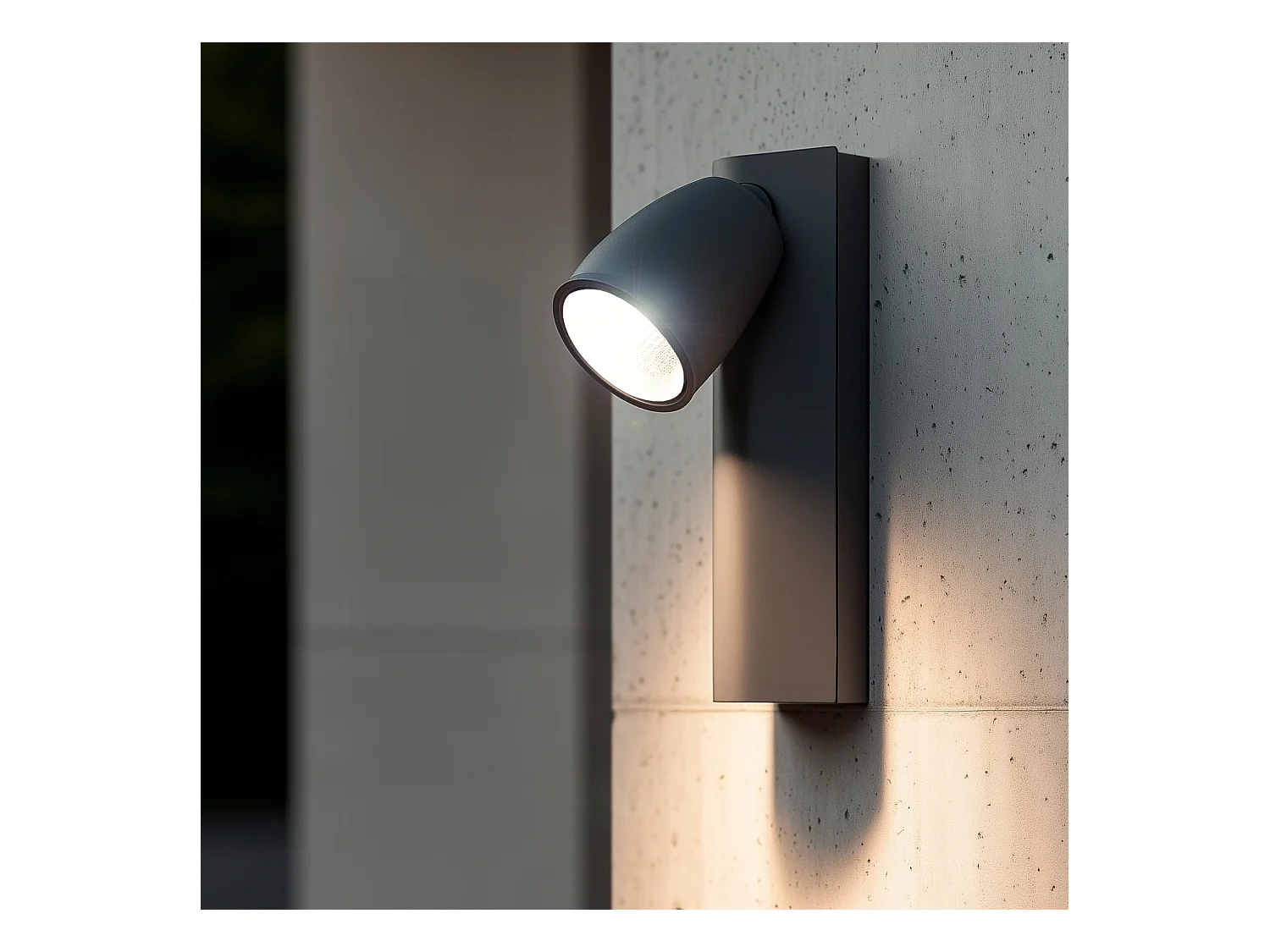 Applique Murale Extérieure LED 6W Aluminium Abel Gris foncé