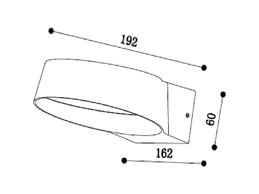 Applique da Parete per Esterni LED 12W Alluminio Chupny Nero