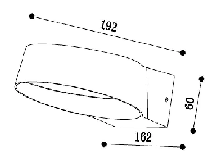 Applique Murale Extérieure LED 12W Aluminium Chupny Noir