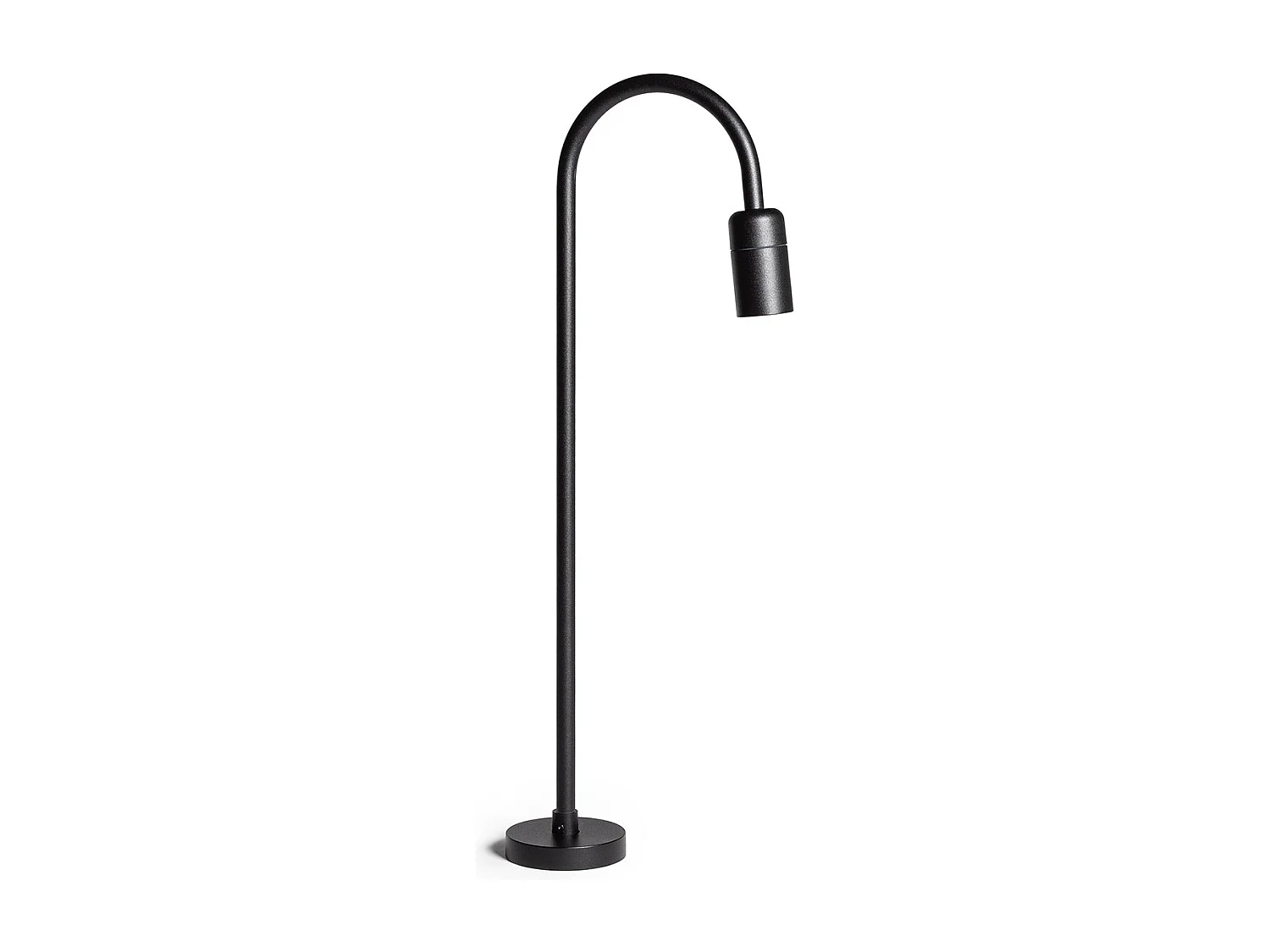 Baliza Exterior LED 6W 60 cm Superficie Garmil Negro Mate