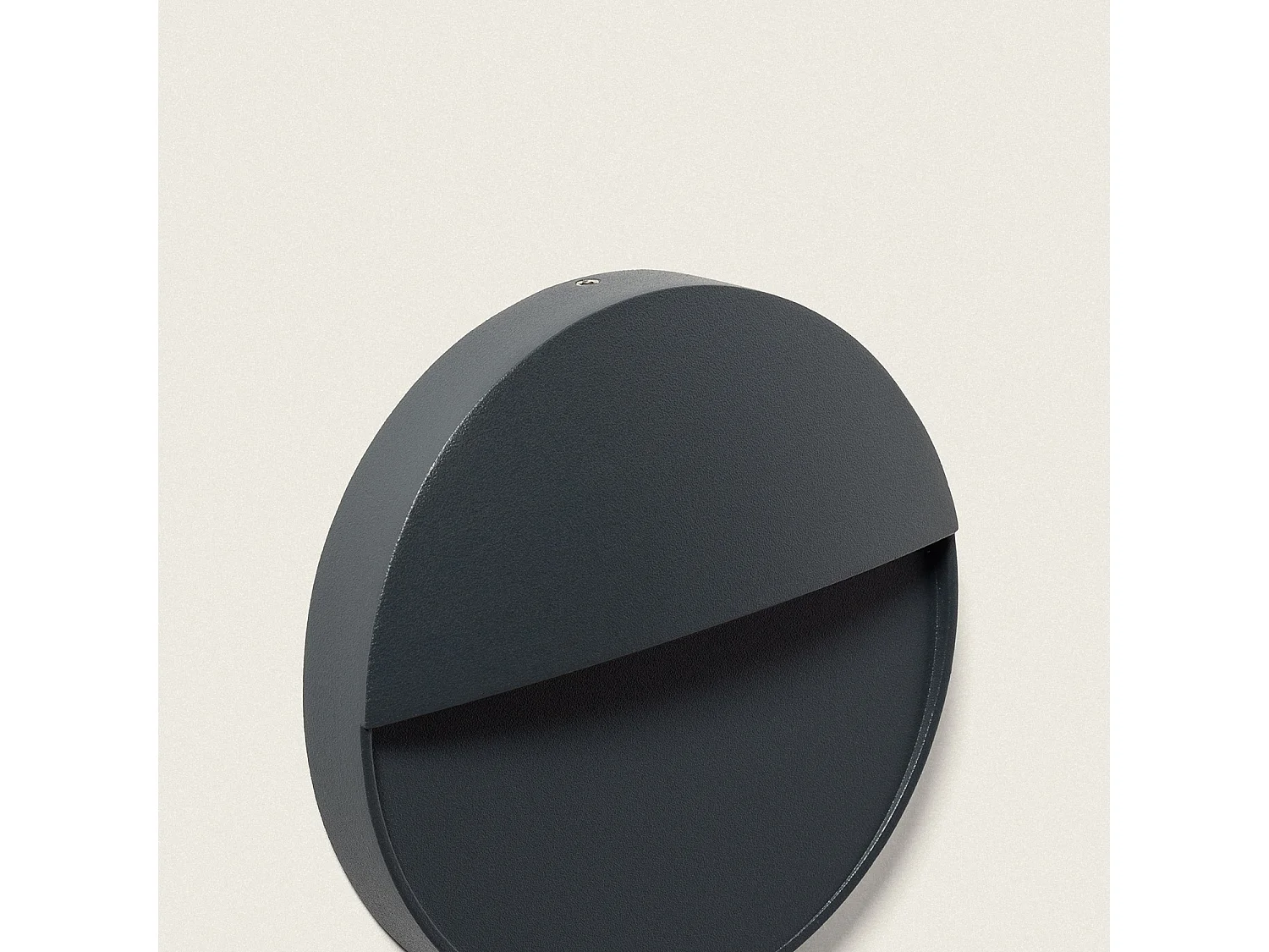 Aplique de Pared Exterior LED 3W CCT Seleccionable Superficie Circular Jade Gris Oscuro