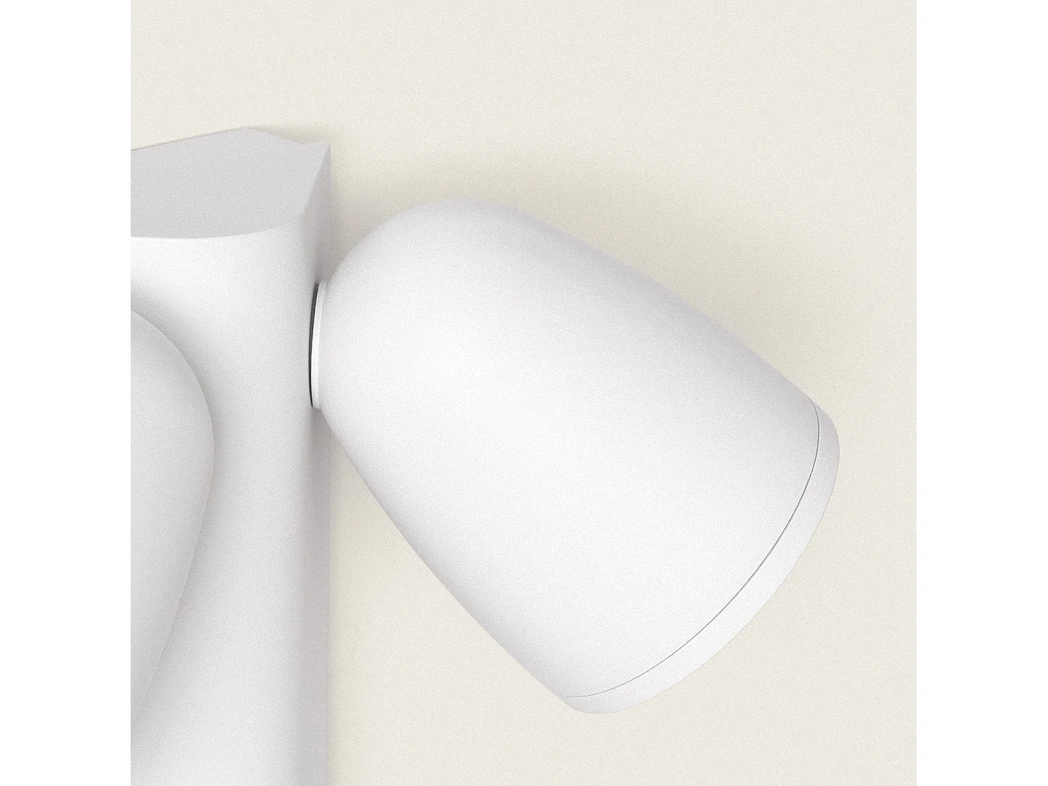 Applique Murale Extérieure LED 12W Aluminium Abel 2 Spots Blanc