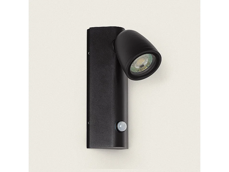 Applique Murale Extérieure Aluminium avec Détecteur de Mouvement Abel Noir
