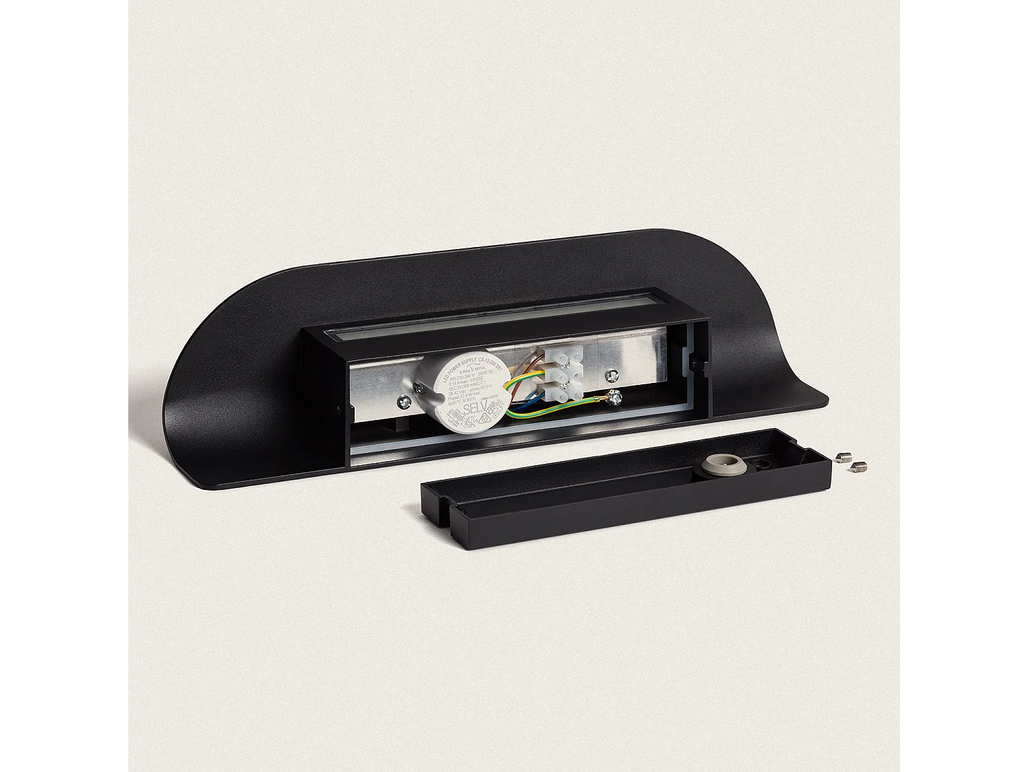 Applique da Parete per Esterni LED 12W Alluminio Agerato Nero